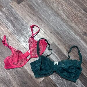 Victoria secret & Gillian💋  lot 36c 36b Bra Lot Set Lace S Sheer 22